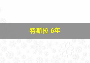 特斯拉 6年